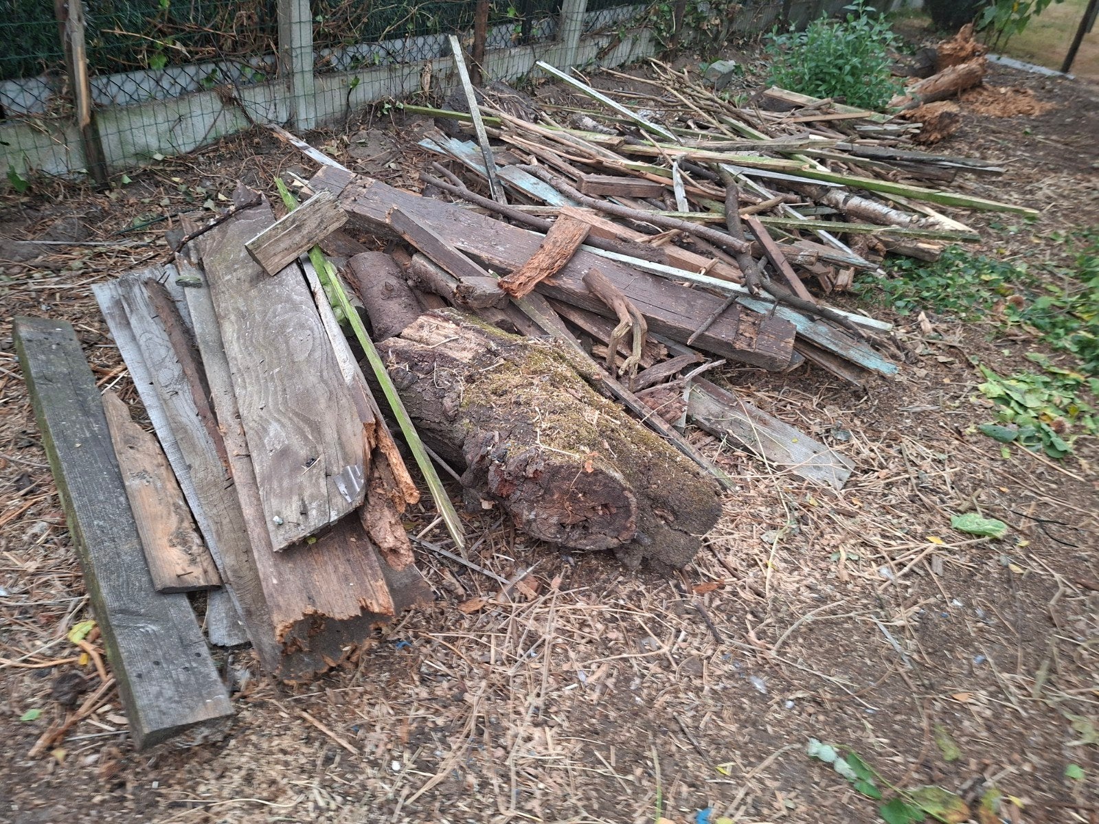 gratis droog hout, Ophalen