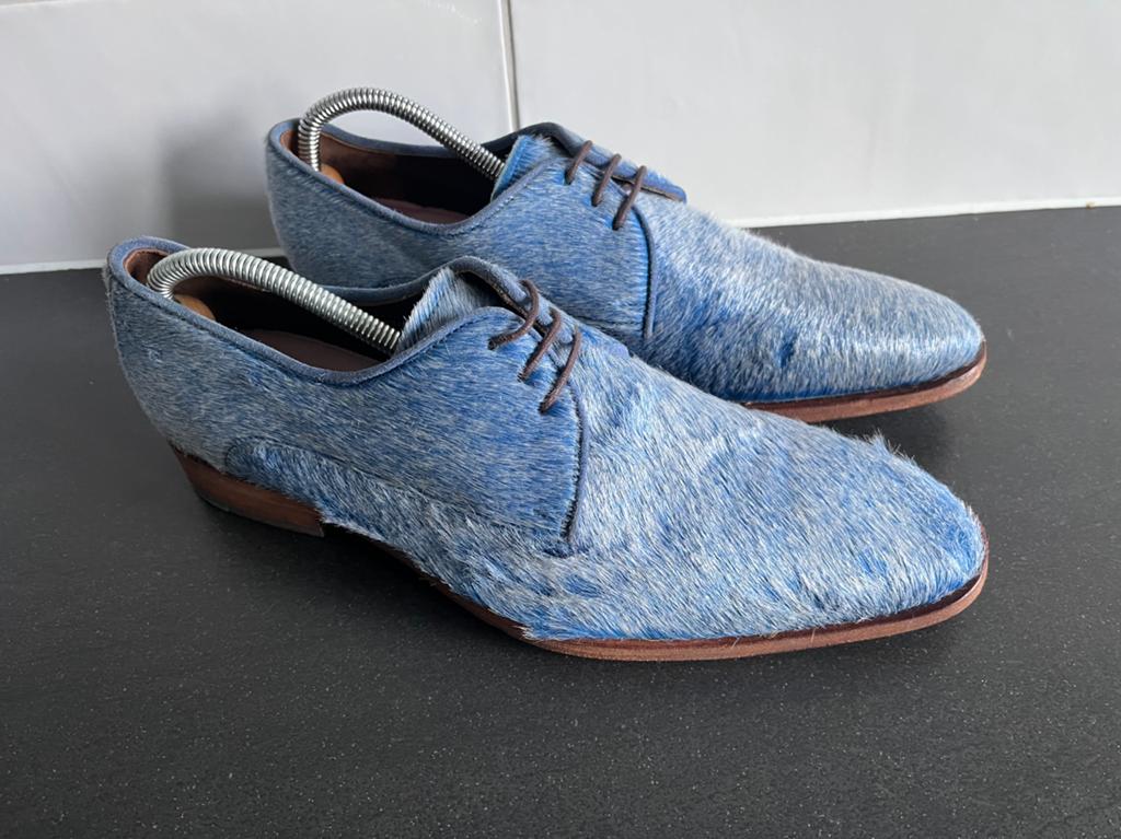 Floris van Bommel herenschoenen maat 7.5 / 41.5 H premium, Kleding | Heren, Schoenen, Blauw, Ophalen of Verzenden, Zo goed als nieuw