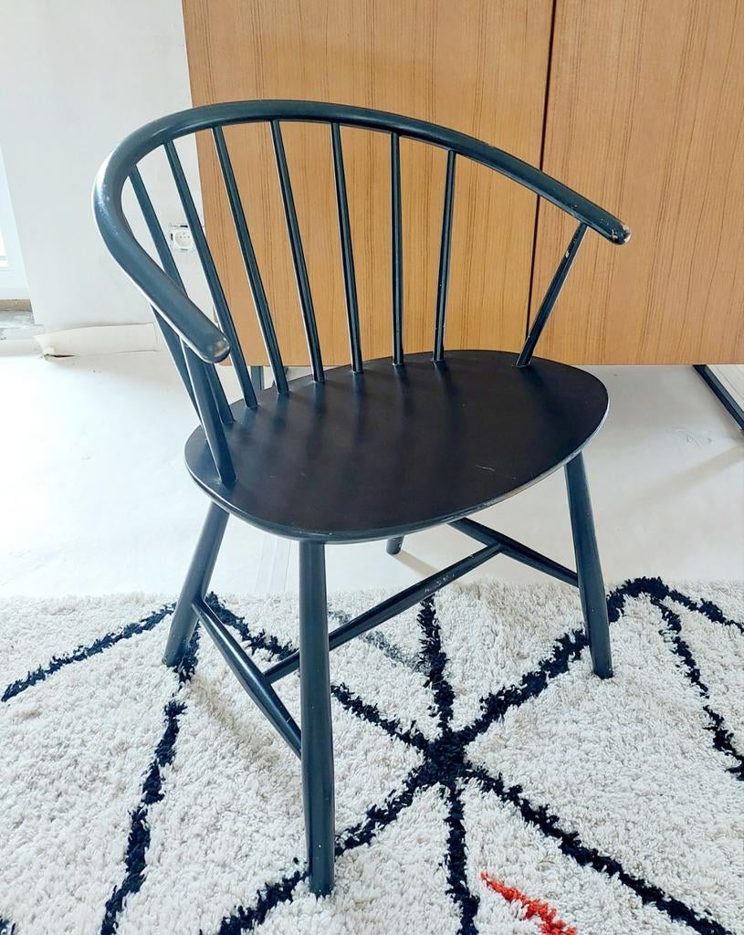 Vintage! Fauteuil scandinave "Ejvind Johansson" J64, Huis en Inrichting, Stoelen