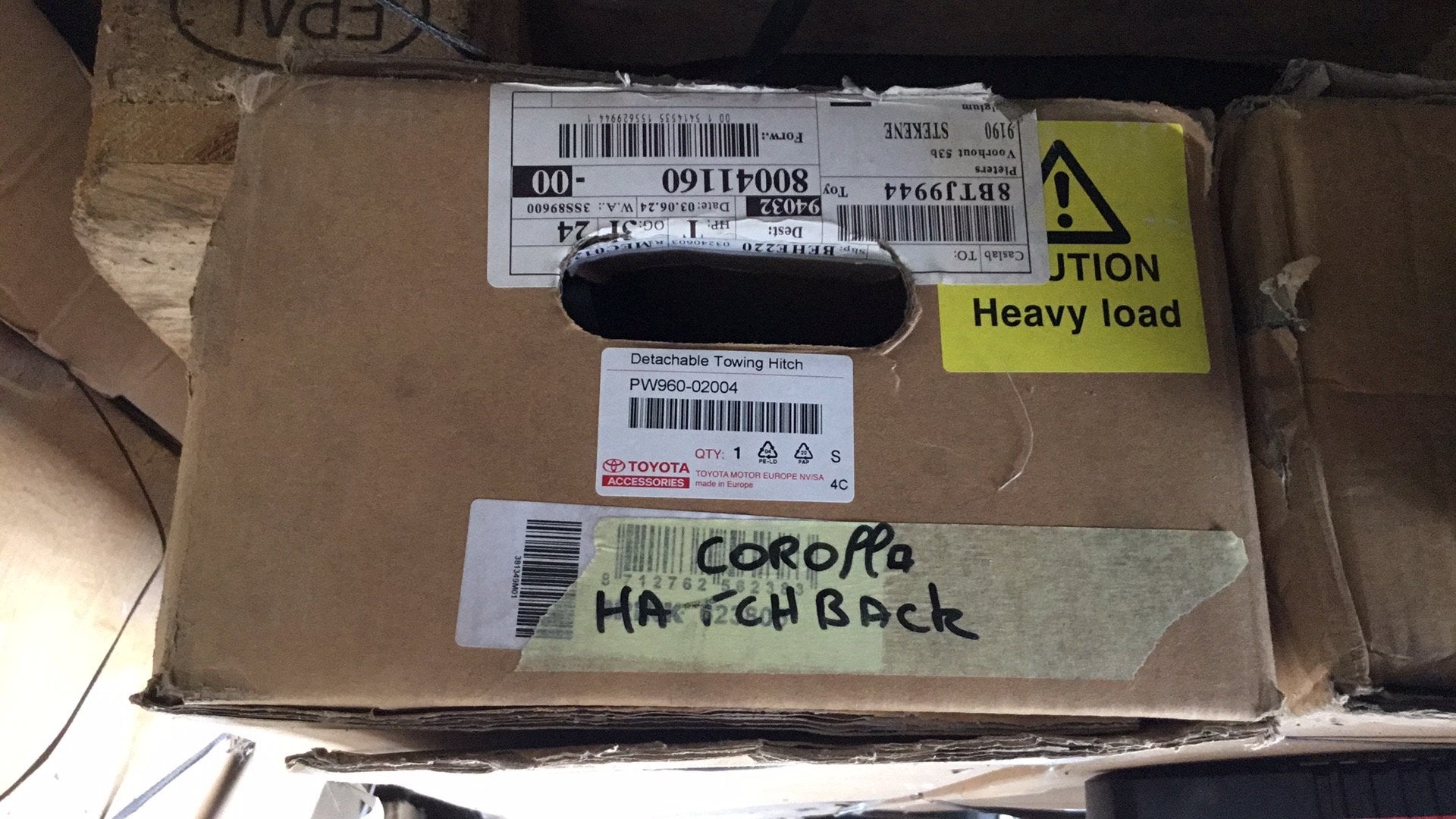 Nieuwe detachable towing hitch corolla hatchback PW960-02004, Ophalen