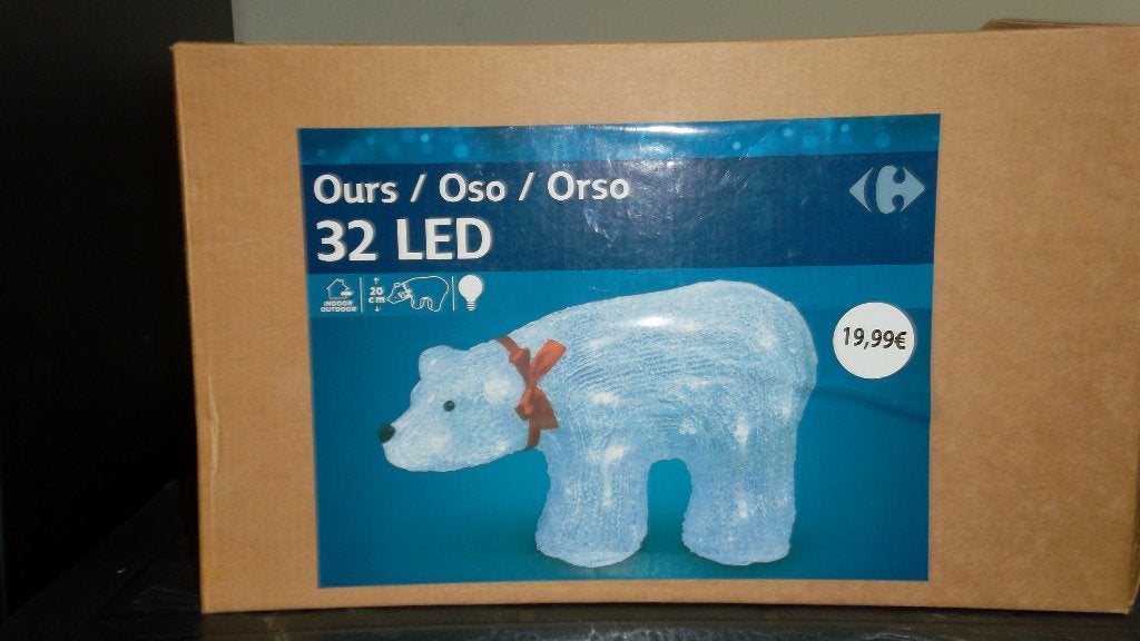 kerst ijsbeer met licht, Diversen, Ophalen, Zo goed als nieuw