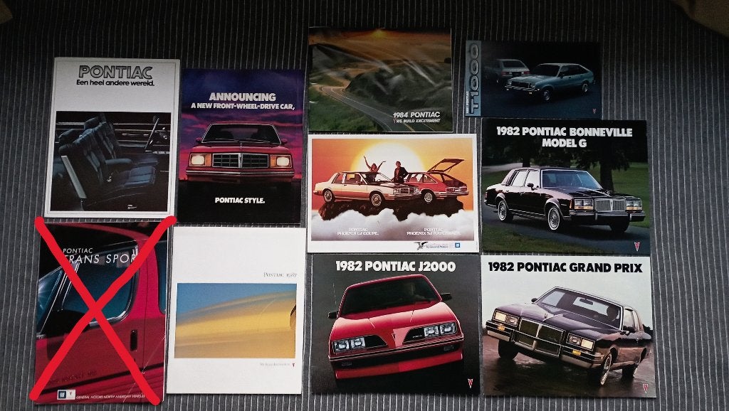 brochures Pontiac, Ophalen of Verzenden, Zo goed als nieuw, Overige merken
