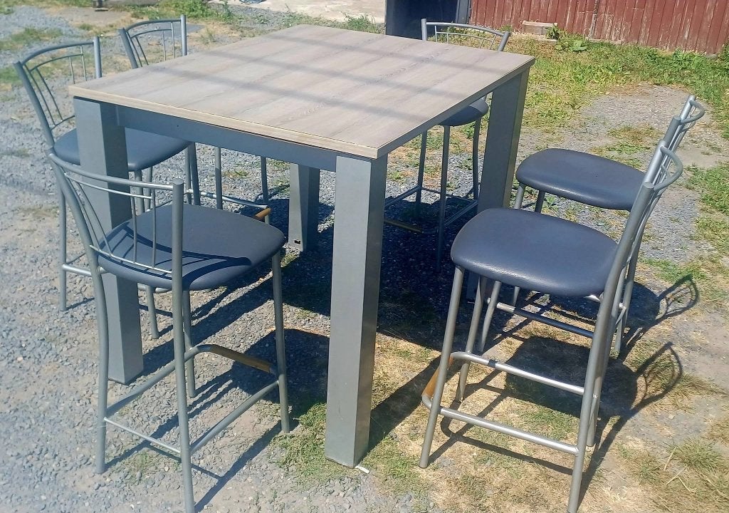 Tafel met 6 stoelen, Ophalen, Gebruikt, Vijf personen of meer, Rechthoekig