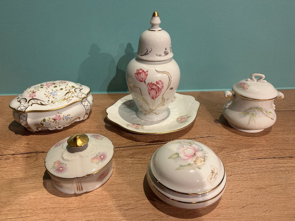 Verschillende formaten/vormen Porselein Limoges France Lot2, Antiquités & Art, Enlèvement