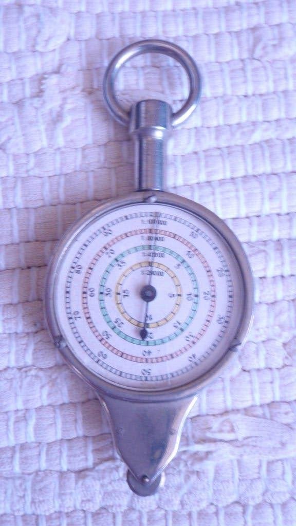 Antieke dubbelzijdige curvimeter/landkaartmeter - werkend, Ophalen
