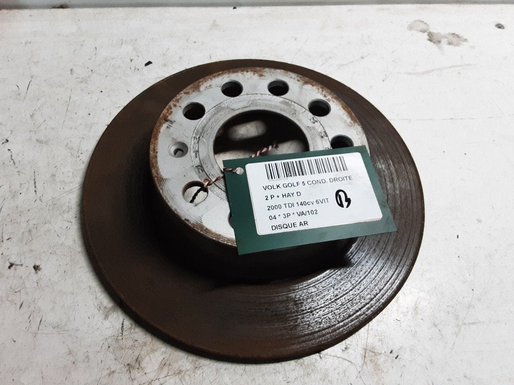 REMSCHIJF ACHTER Volkswagen Golf V (1K1) (02-2001/12-2010), Gebruikt, Volkswagen, Mevr. I. Hauben, Rue de l'Espoir 34 34
4030  GRIVEGNÉE, BE