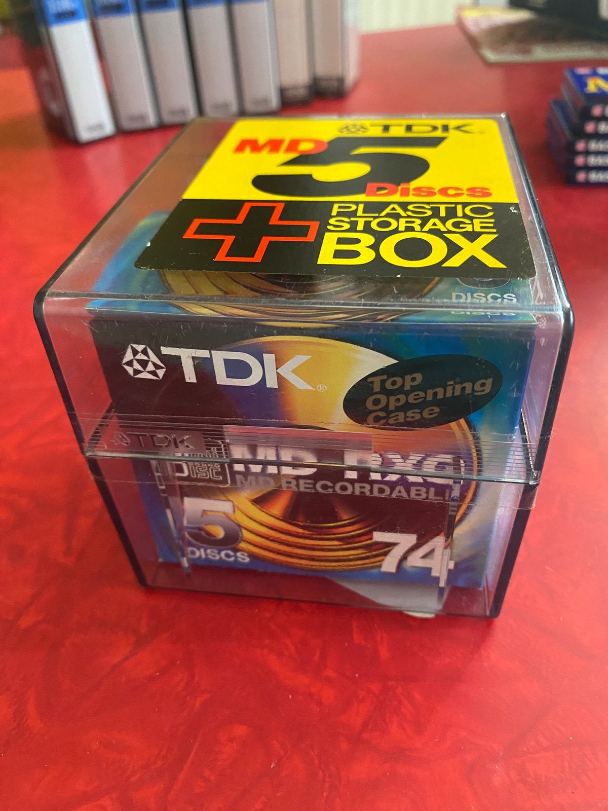 Minidisc-doosjes verzegeld met 5 Minidisc TDK, Audio, Tv en Foto, Ophalen of Verzenden