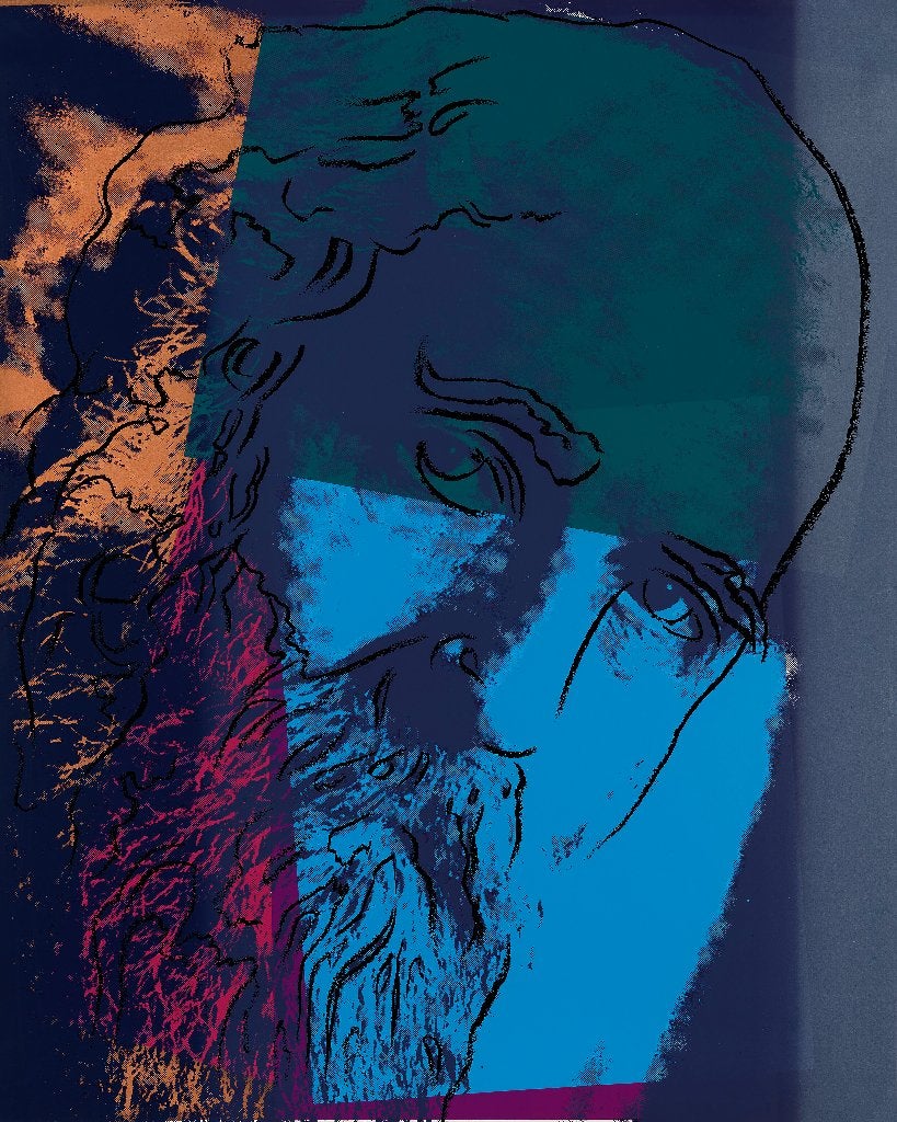 Andy Warhol Ten Portraits of Jews. VII Martin Buber, Antiek en Kunst, Kunst | Litho's en Zeefdrukken, Ophalen of Verzenden, Lithografie