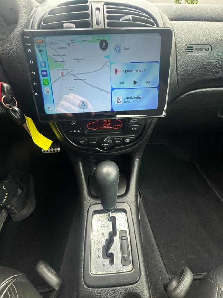 Peugeot 206Cabrio 1.6-16V Automaat, Carplay, leder & gekeurd, Auto's, Automaat, 4 zetels, 4 cilinders, Cabriolet