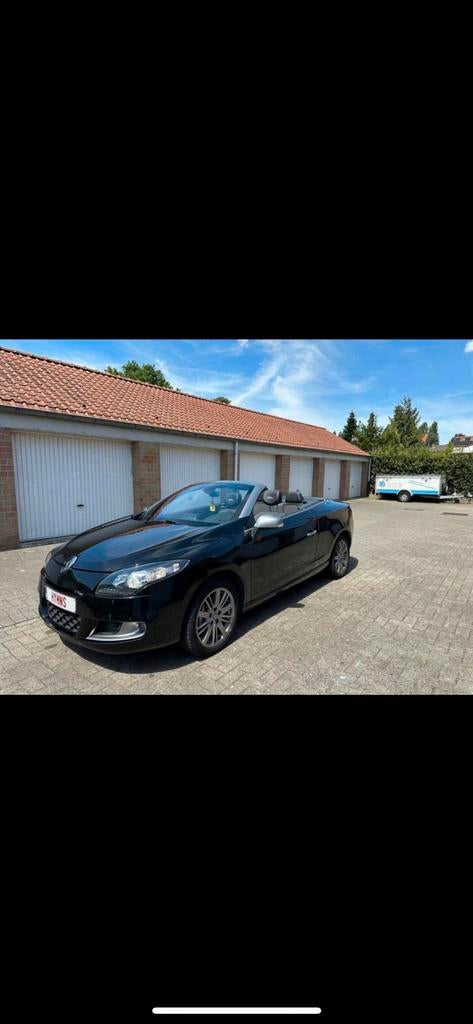Renault Megan3 Cabrio GT Line 2011, Auto's, Renault, Euro 5, Zwart, Cabriolet, Leder en Stof