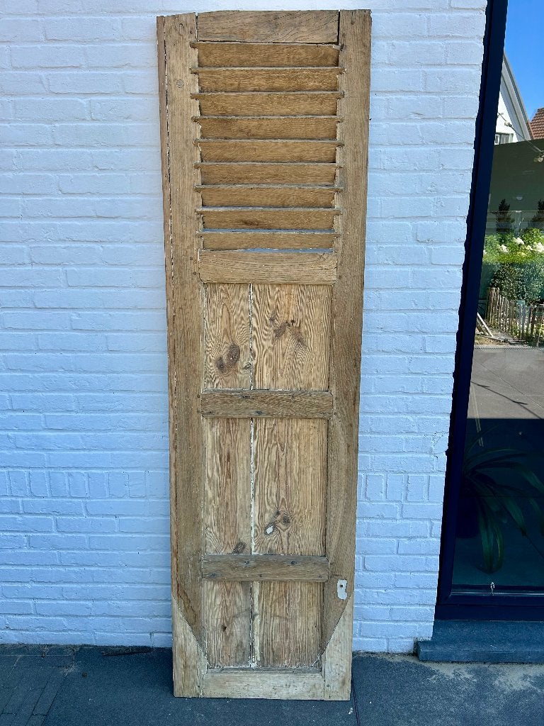 Antiek eiken stormluik (3) – ca. 55  210 cm, Ophalen, Gebruikt, 210 cm, Hout