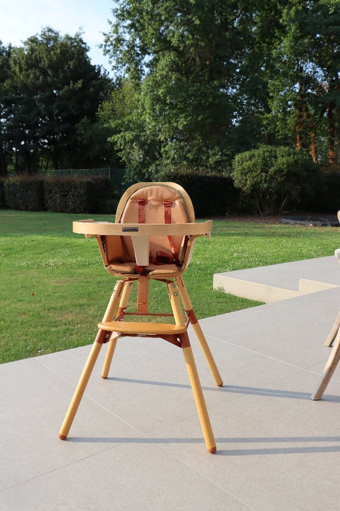 Childhome eetstoel Evolu/Evowood Compleet, Ophalen, Zo goed als nieuw, Meegroeistoel, Aanschuifbaar