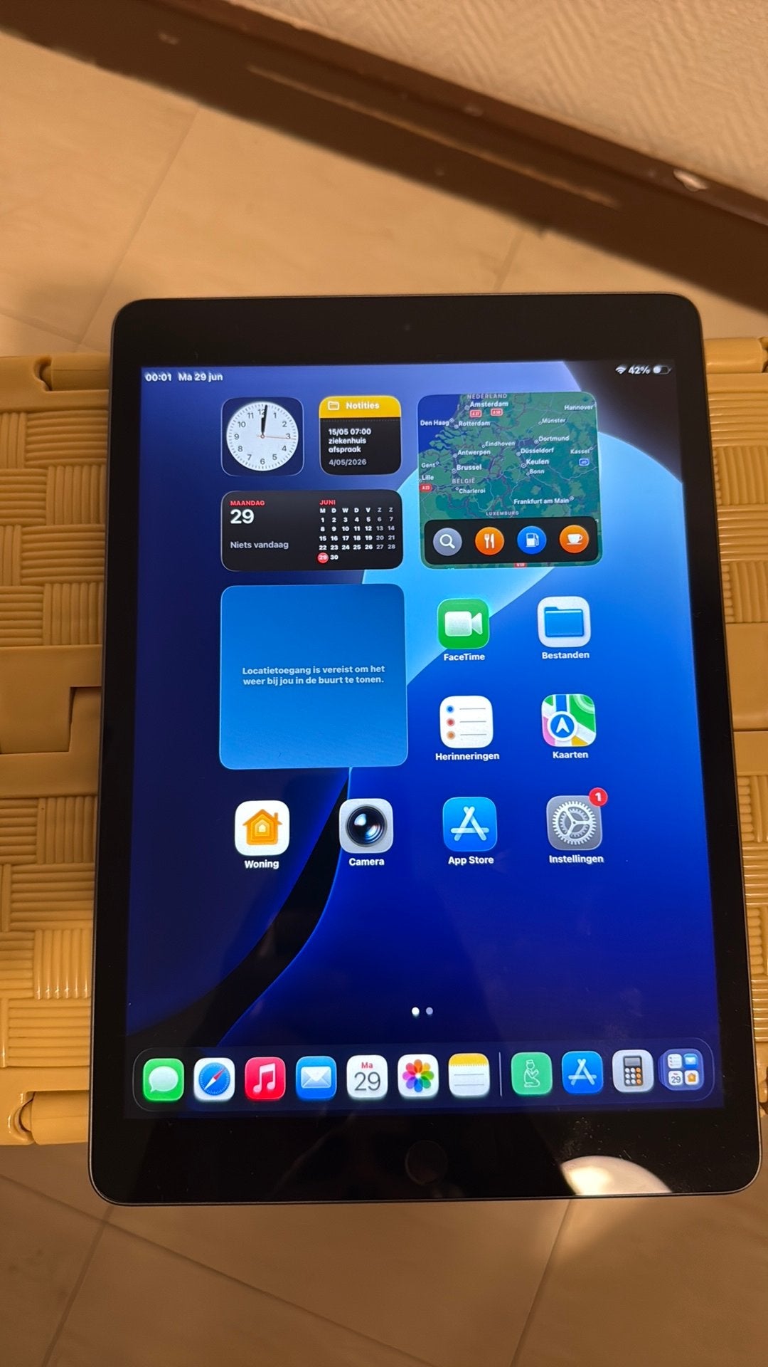 ipad 9de generatie, Informatique & Logiciels, Apple iPad Tablettes, Enlèvement, Comme neuf
