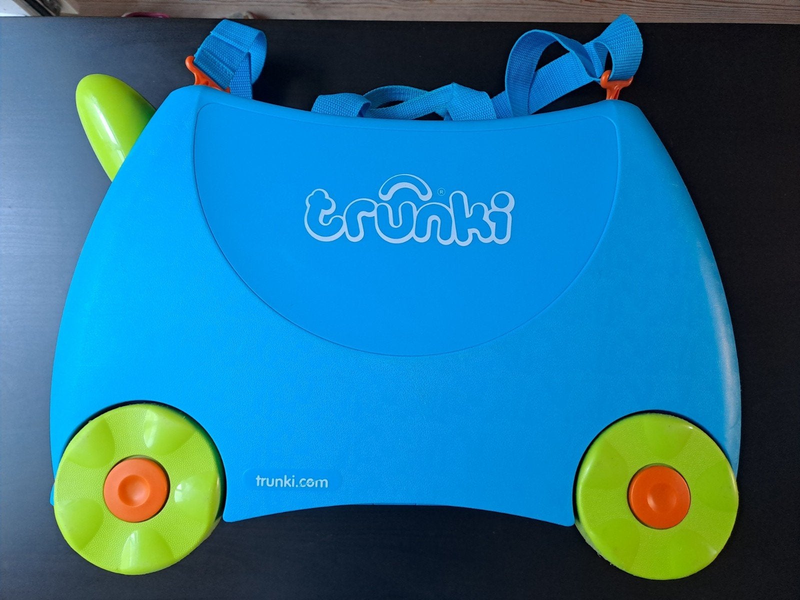 trunki kinderkoffer blauw, Handtassen en Accessoires, Koffers, Ophalen, Gebruikt, Hard kunststof, Slot