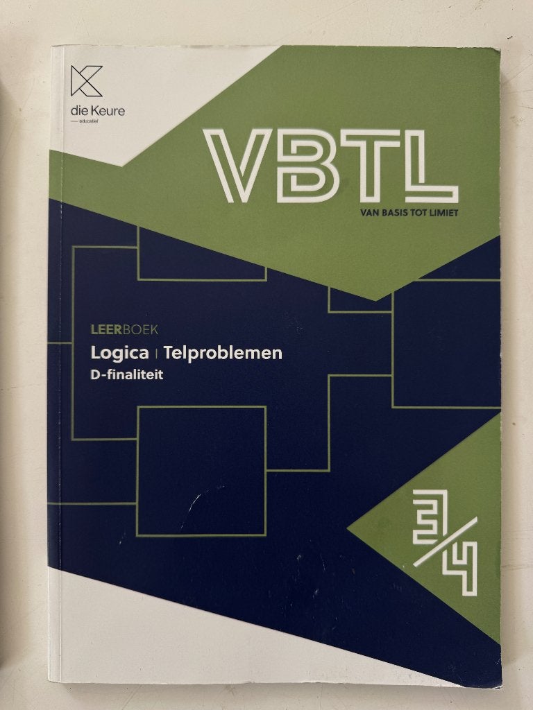 Van Basis Tot Limiet 3/4 Logica Telproblemen D-finaliteit, Boeken, Ophalen of Verzenden, Gelezen, ASO, Wiskunde A