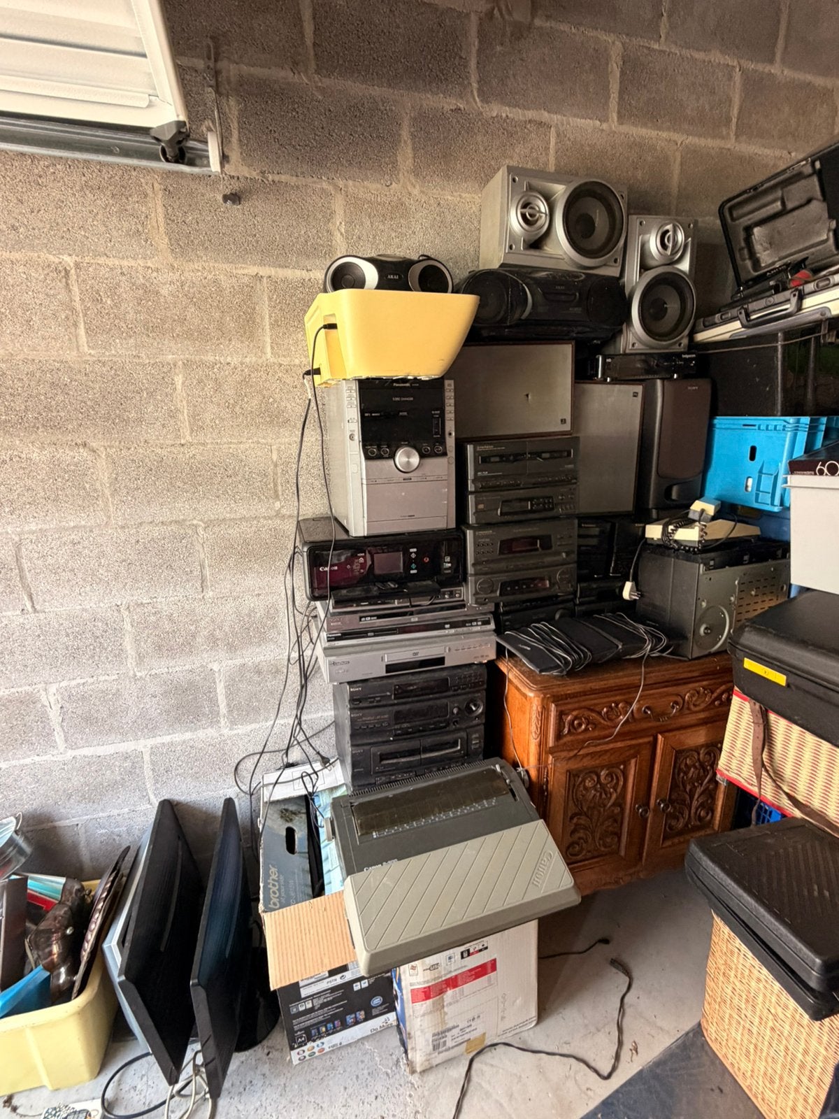 Lot complet d’appareils électroniques – Hi-Fi, TV,, Ophalen, Zo goed als nieuw