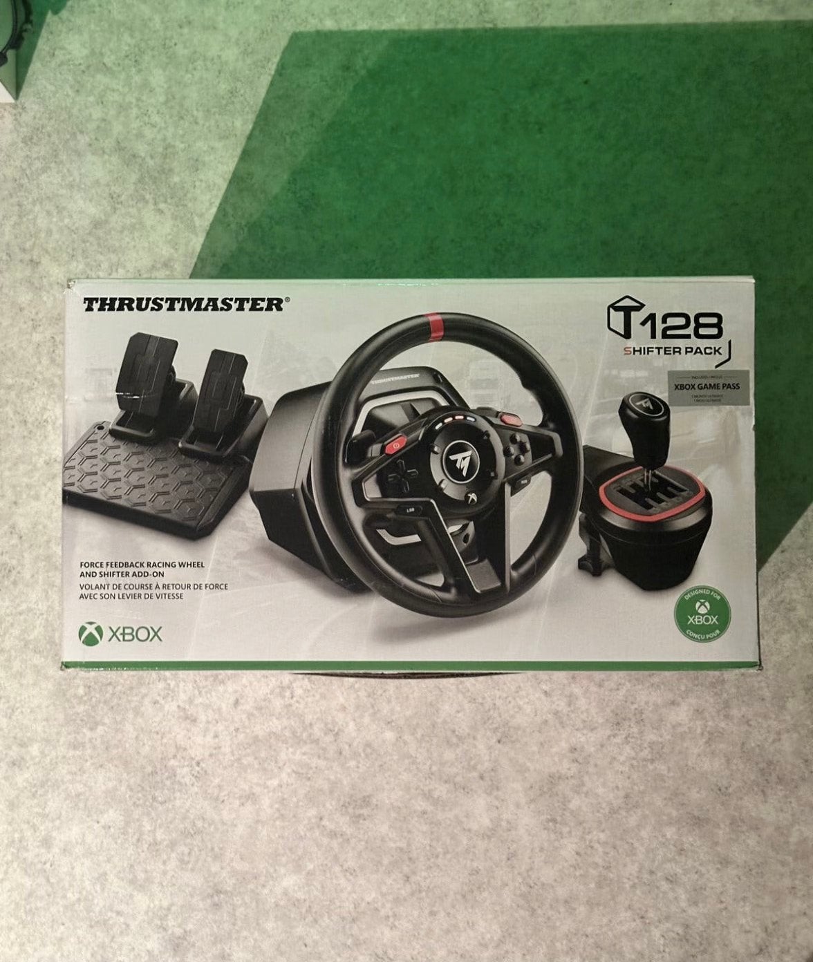 Trustmaster t128 commutateur pour pc/xbox, Volant de course, Retour de force, Xbox, Comme neuf