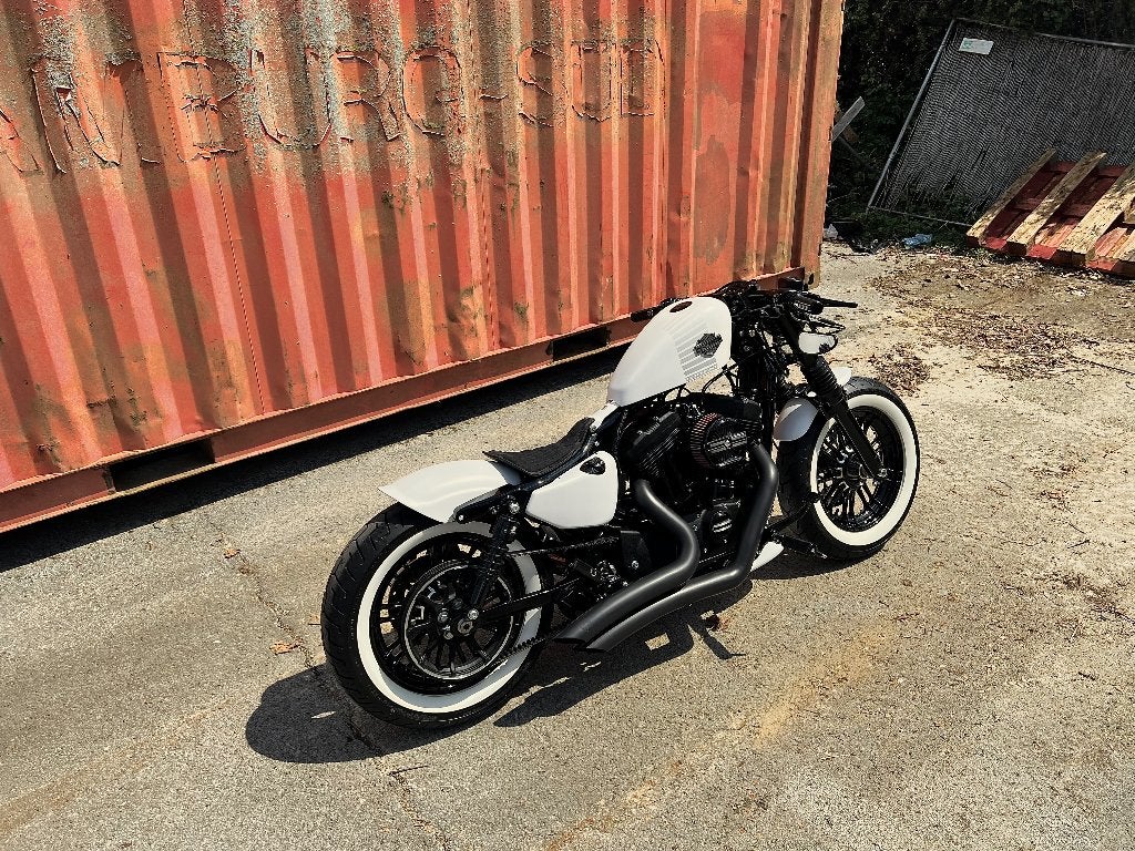 Harley 1200 Forty Eight Bobber Unique Custom Eén van één, 2 cilinders, Nieuw, Sportuitlaat, Particulier