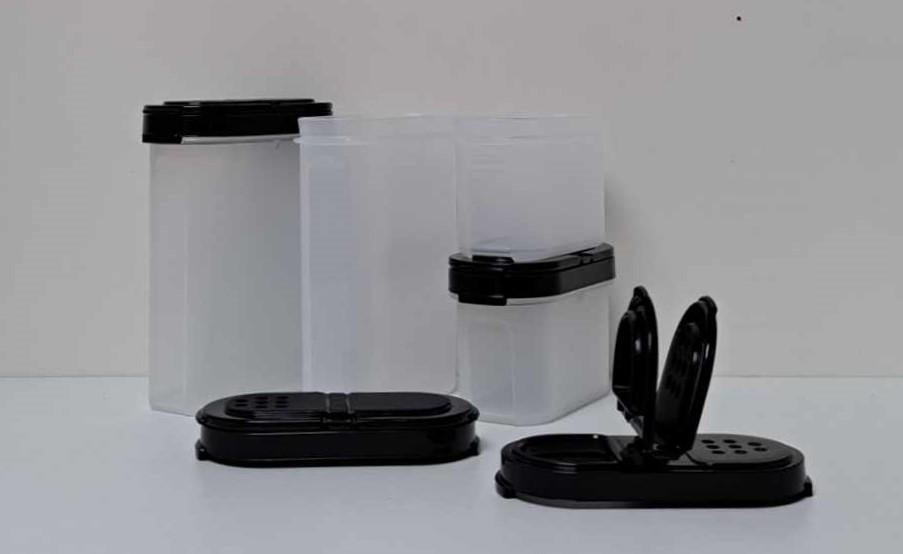 Tupperware™ « Kruidenpotjes » 100 ml x 2  + 250 ml x 2, Verzenden, Nieuw, Wit, Bus of Trommel