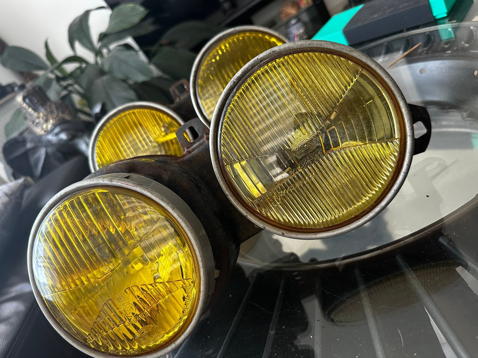 Paire de phare complet jaune original bmw e30, Enlèvement ou Envoi, BMW