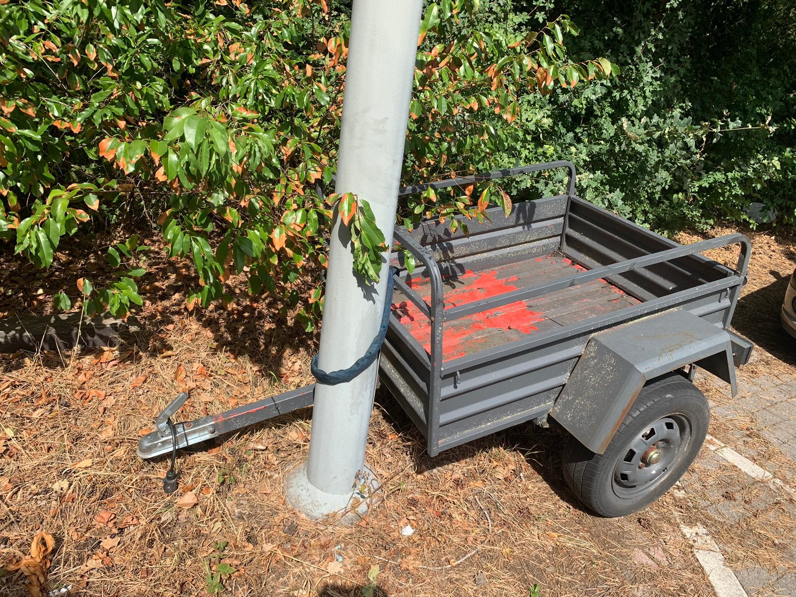 Kleine aanhangwagen staal, Auto diversen, Aanhangers en Bagagewagens, Ophalen, Zo goed als nieuw