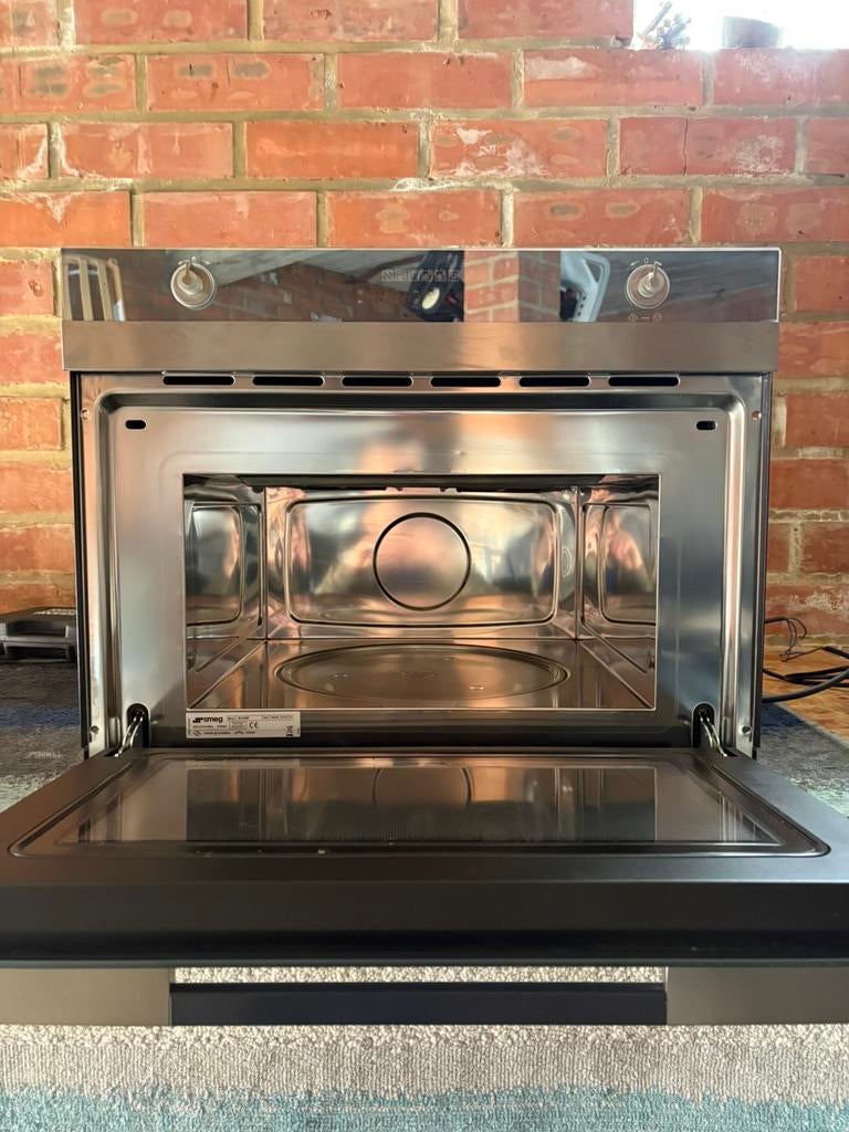 Inbouw combimagnetron Smeg, Elektronische apparatuur, Ophalen, Zo goed als nieuw, Inbouw, Oven