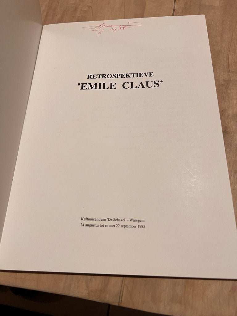 Retrospectieve Emile Claus *1985*, Boeken, Ophalen of Verzenden, Zo goed als nieuw, Schilder- en Tekenkunst