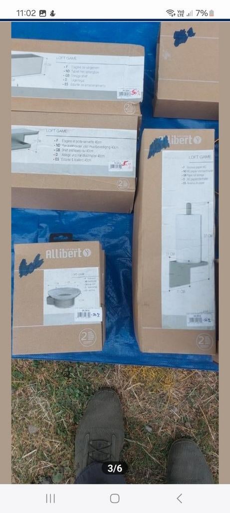 Accessoires de sdb alibert neuf, Enlèvement