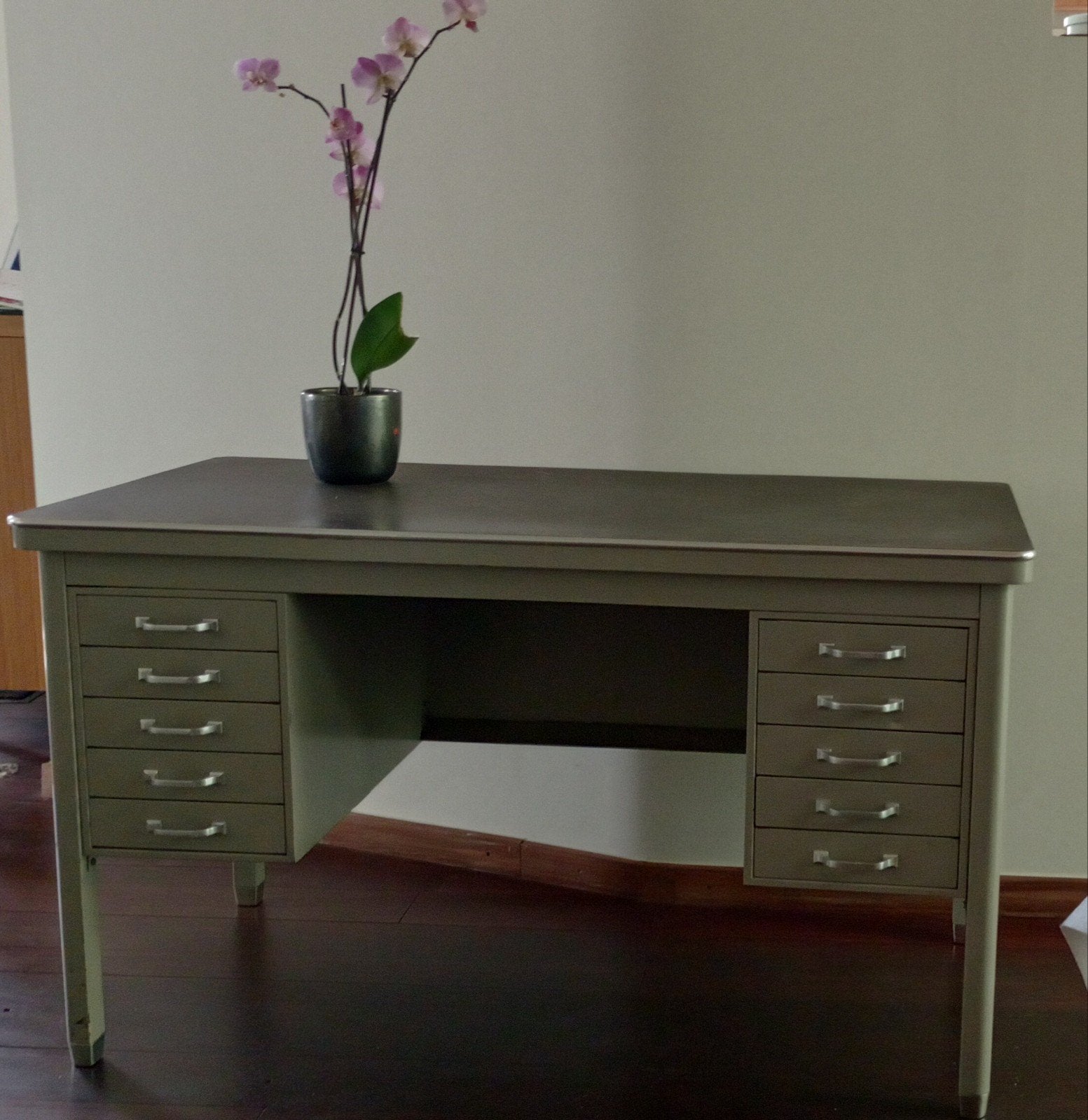Vintage metalen bureau 1950, Enlèvement