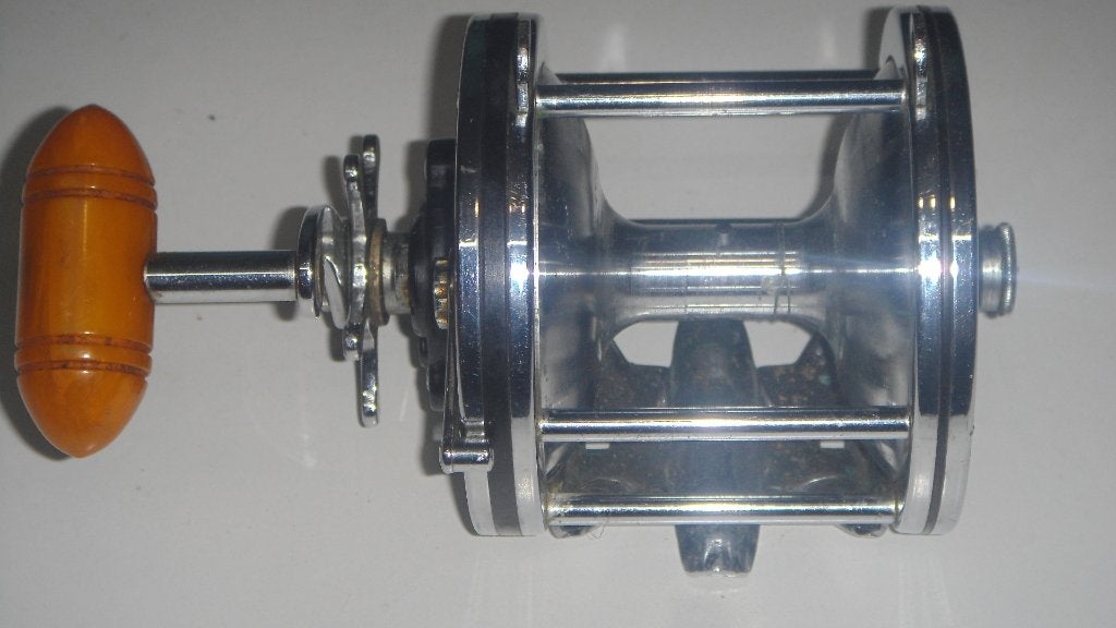 MOULINET PENN SENATOR 6/0 DE 1950/1960, Enlèvement ou Envoi, Utilisé, Moulinet