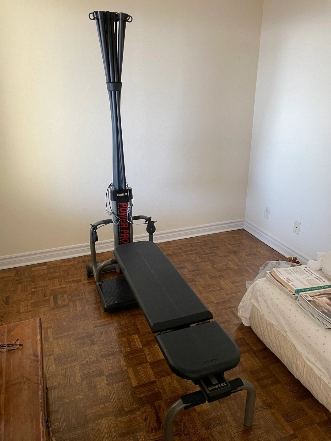 Fitness toestel Bowflex Power Pro, Sport en Fitness, Ophalen, Zo goed als nieuw, Armen, Krachtstation