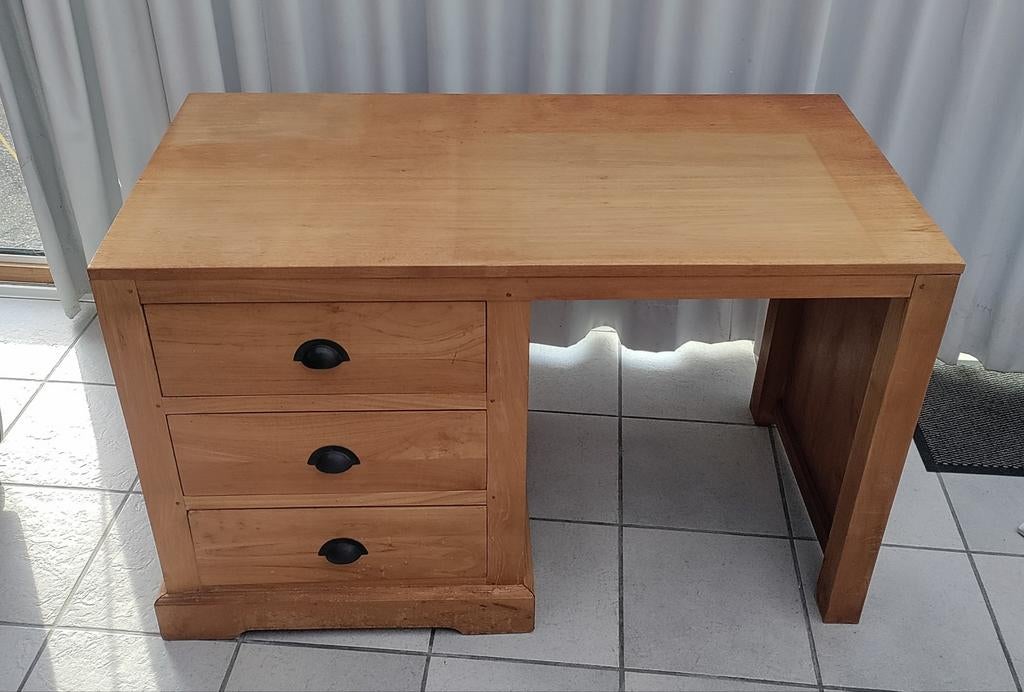 Bureau Teak, Huis en Inrichting, Bureaus, Ophalen, Gebruikt, Geenidee@gmail.com, Geenidee