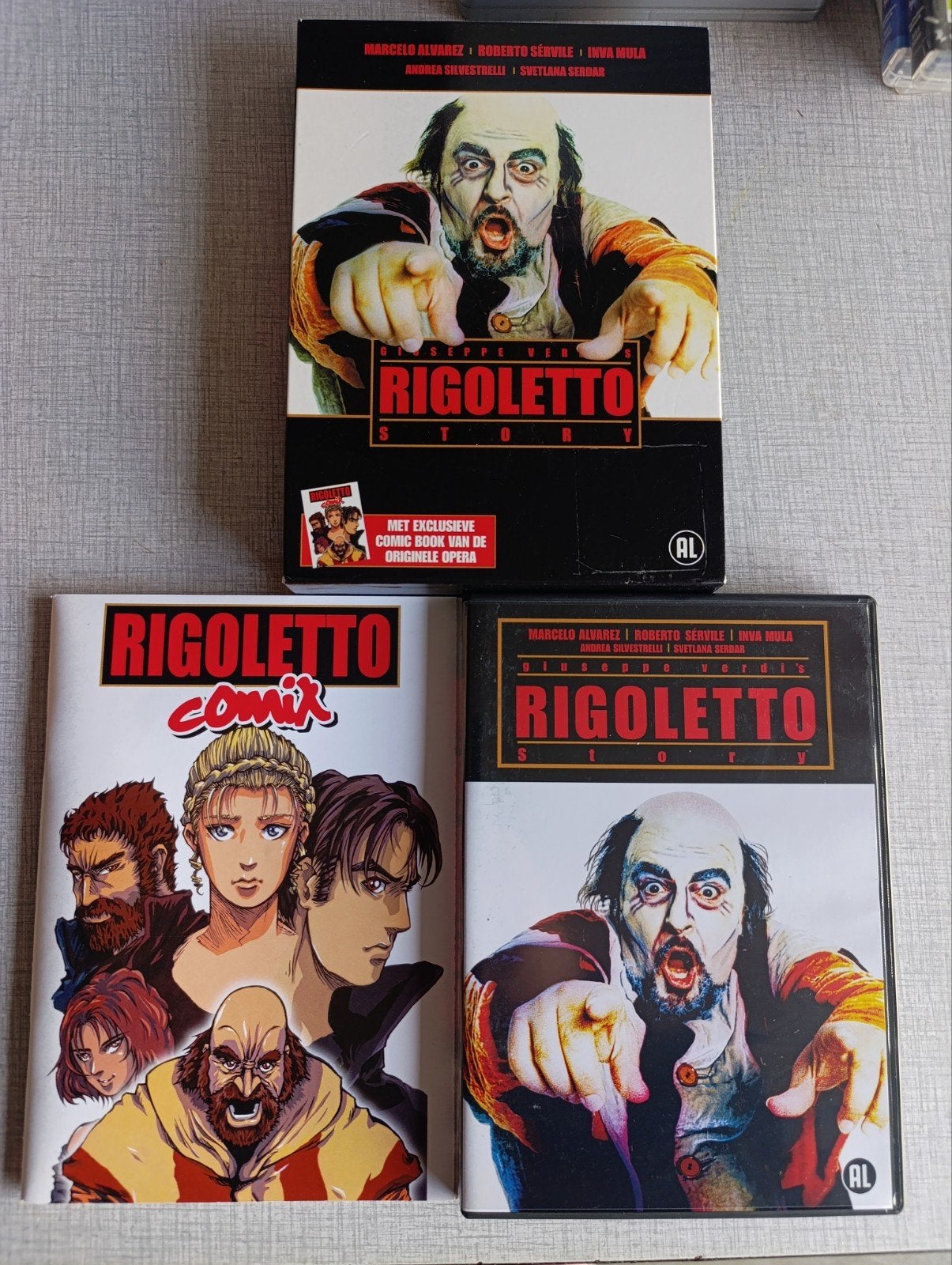 dvd box Rigoletto met strip slipcover, Ophalen of Verzenden