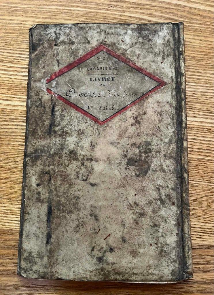 Carnet de poche militaire et lettre de congé 1887, Envoi, Armée de terre, Autres types
