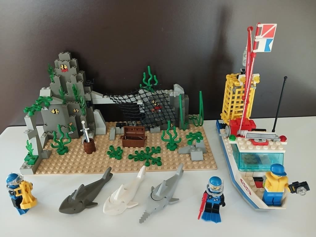 Lego System 6558 - Crique de la cage aux requins - Complet, Lego, Enlèvement, Utilisé, Complet