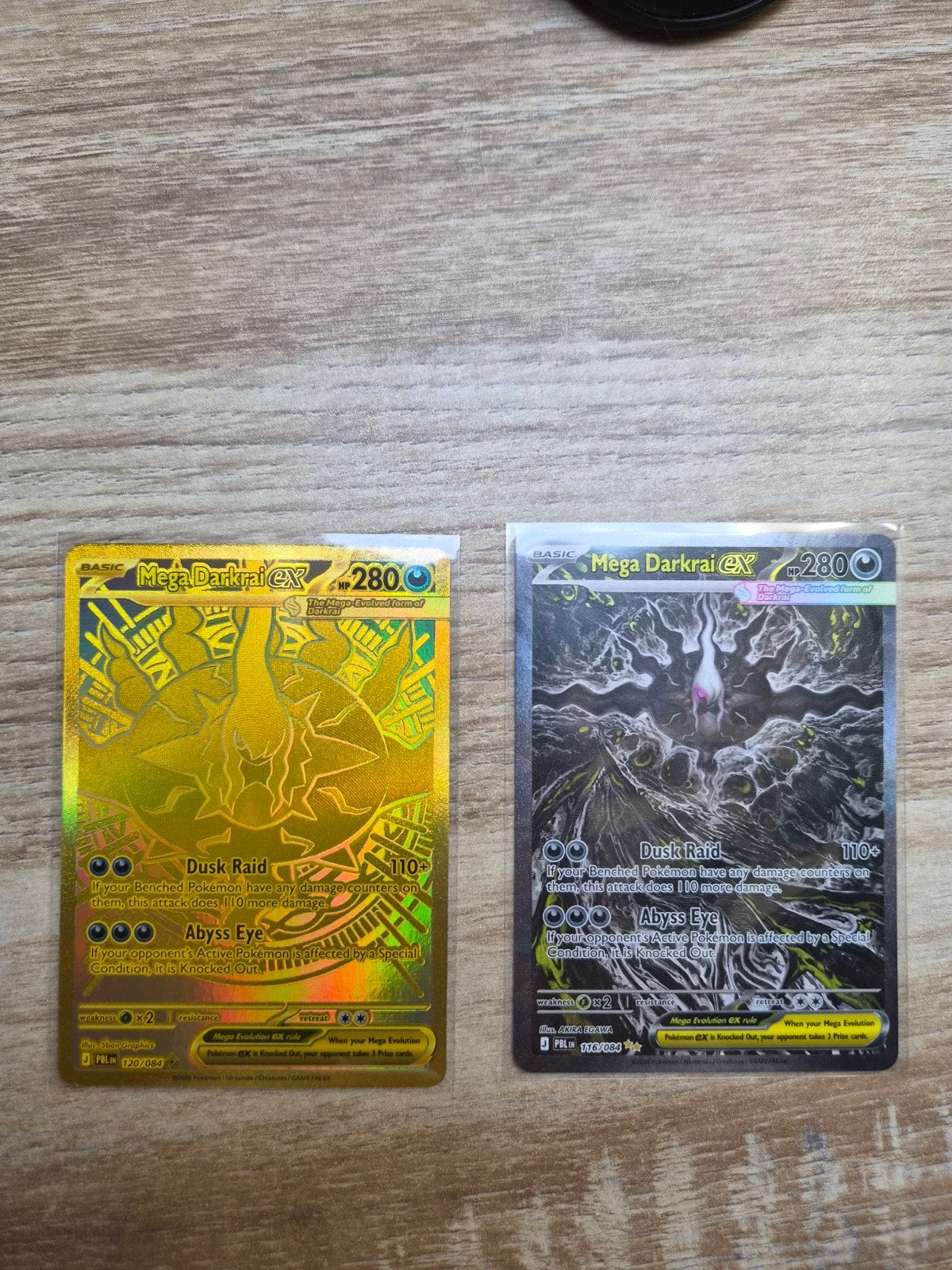 mega darkrai ex SIR en gold, Ophalen