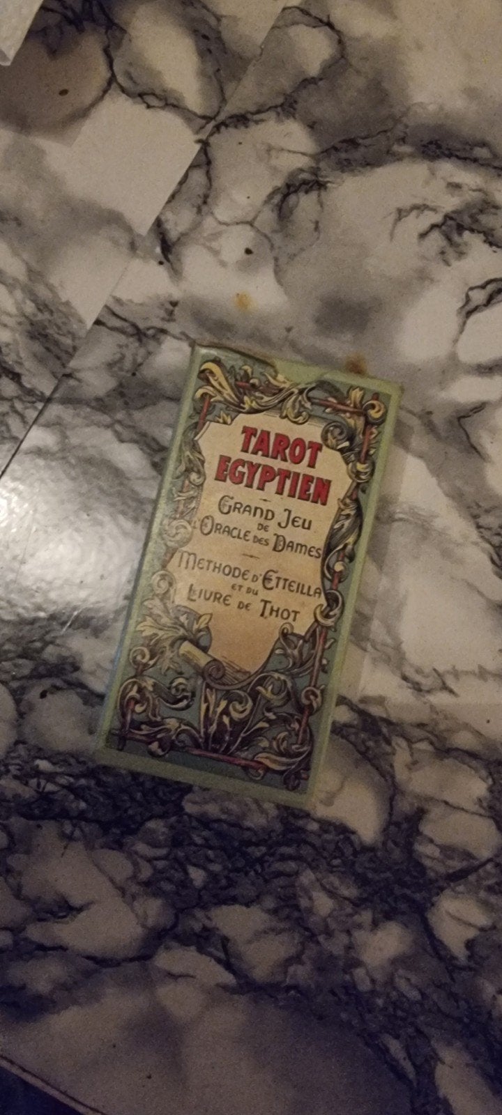 jeu de tarot egyptien, Enlèvement