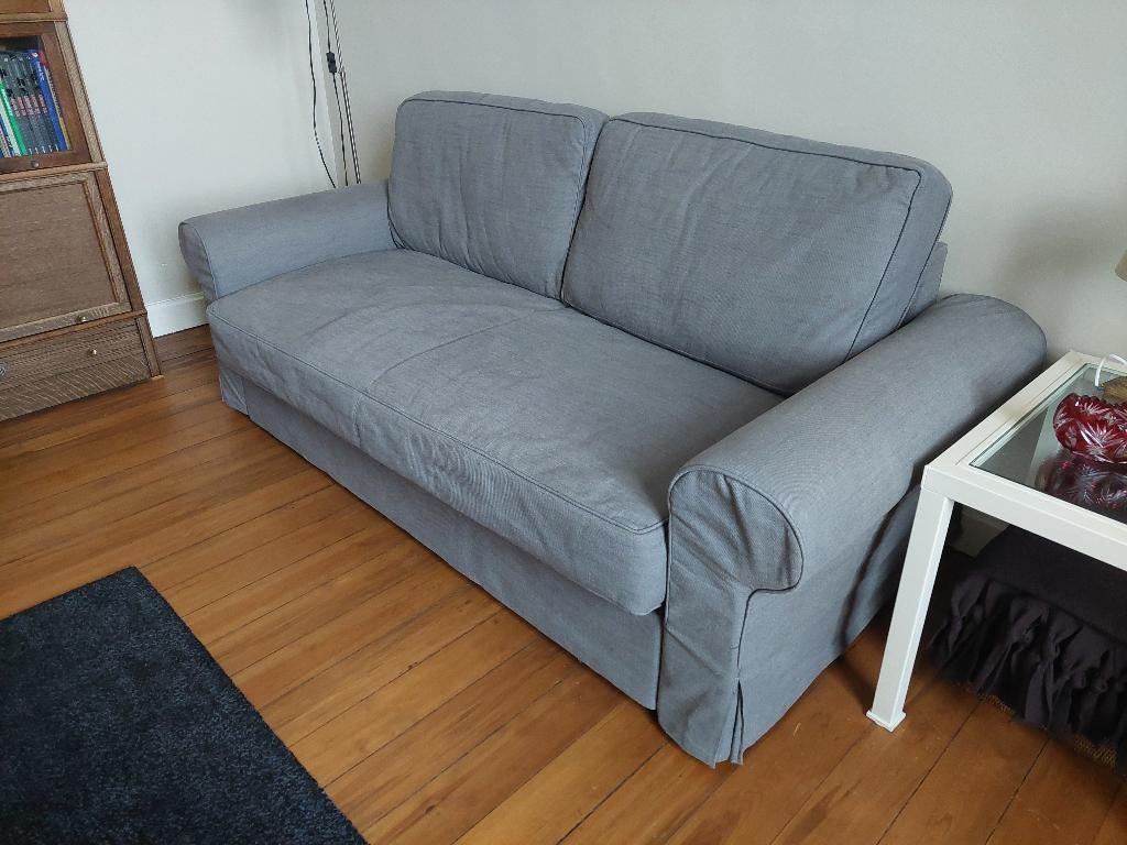 Slaapbank 2 personen Ikea, Huis en Inrichting, Zetels | Zetels, Ophalen, Tweepersoons, 75 tot 100 cm, Zo goed als nieuw