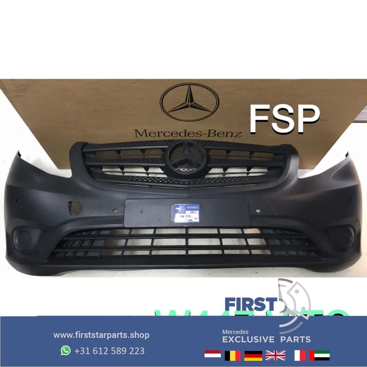 W447 VOORBUMPER + GRIL Origineel Mercedes VITO BESTELBUS BUM, Auto-onderdelen, Gebruikt, -, Voor, Ophalen of Verzenden
