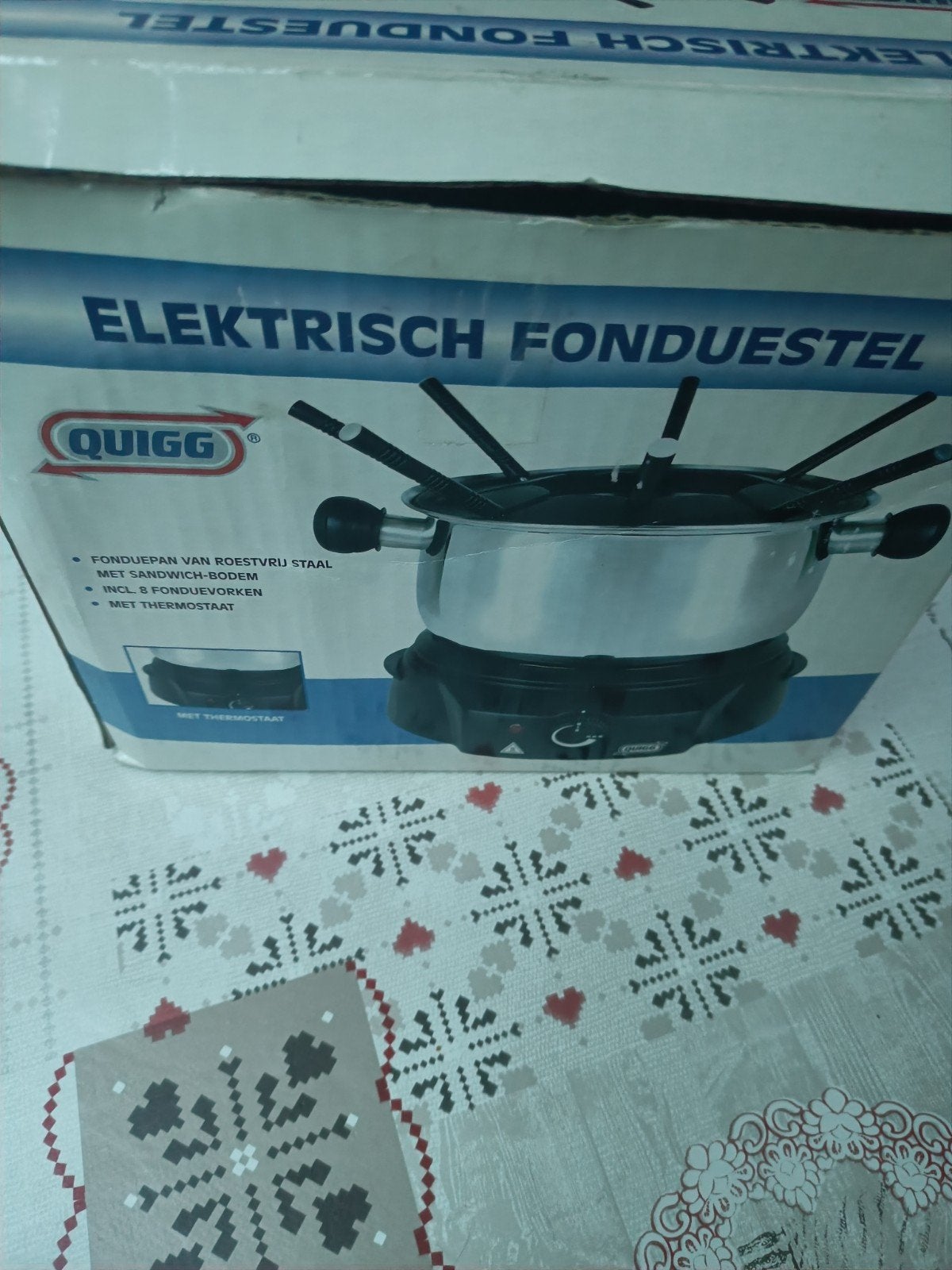 Fonduestel, Ophalen