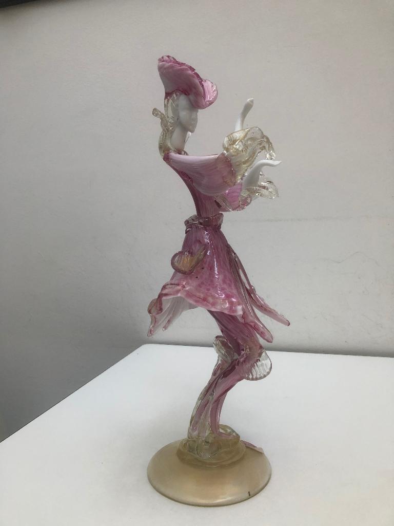 Venetiaanse danser in Murano, Neuf, Vintage, Verre, Enlèvement