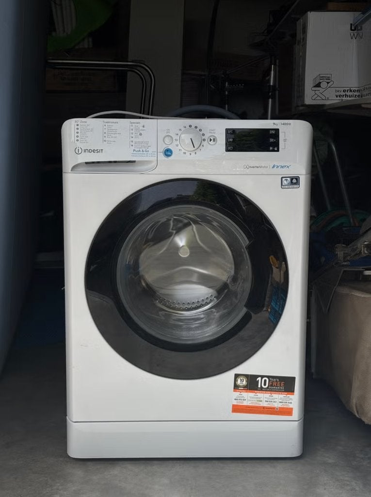 Indesit Innex Wasmachine - 9 kg Trommel - 1400 Toeren, Ophalen, 1200 tot 1600 toeren, Gebruikt, 8 tot 10 kg