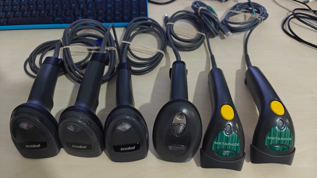 6 Professional Barcode Scanners (Zebra/Symbol/Motorola), Ophalen
