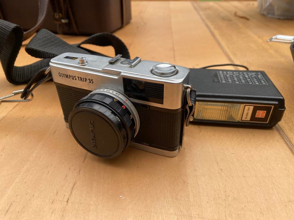 Olympus trip 35, Audio, Tv en Foto, Fotocamera's Analoog, Ophalen of Verzenden, Zo goed als nieuw, Olympus