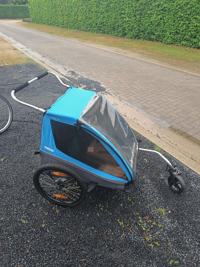 Fietskar, Thule, met babyzitje, Ophalen