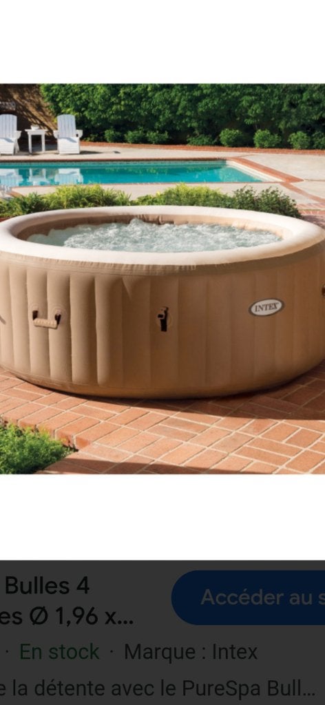 Jacuzzi intex 4 place, Enlèvement, Comme neuf, Pompe, Gonflable