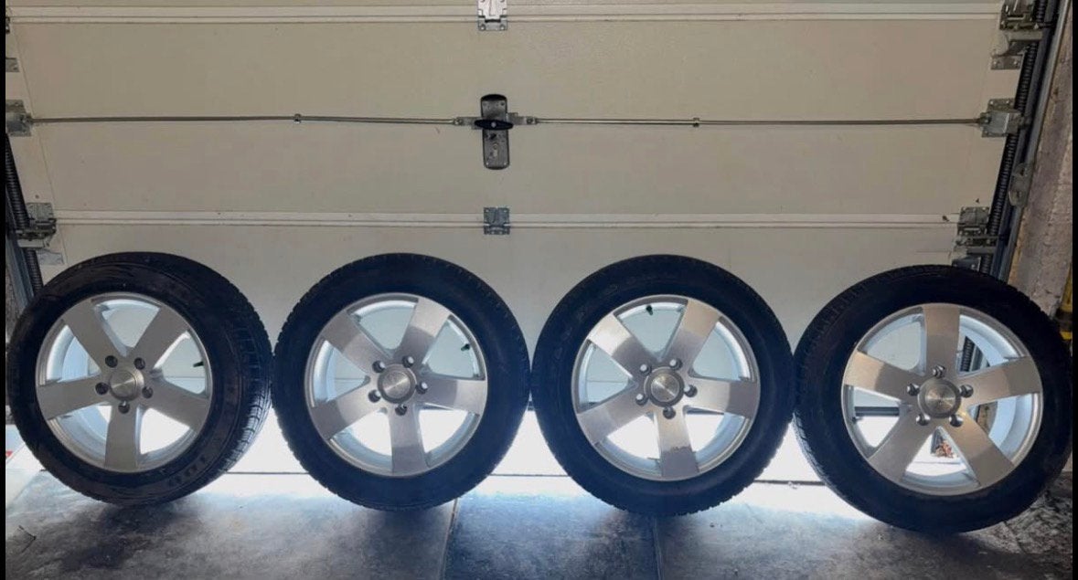 BMW e46 velgen + winterbanden 16’’, Auto-onderdelen, Ophalen, Gebruikt, 16 inch, Winterbanden