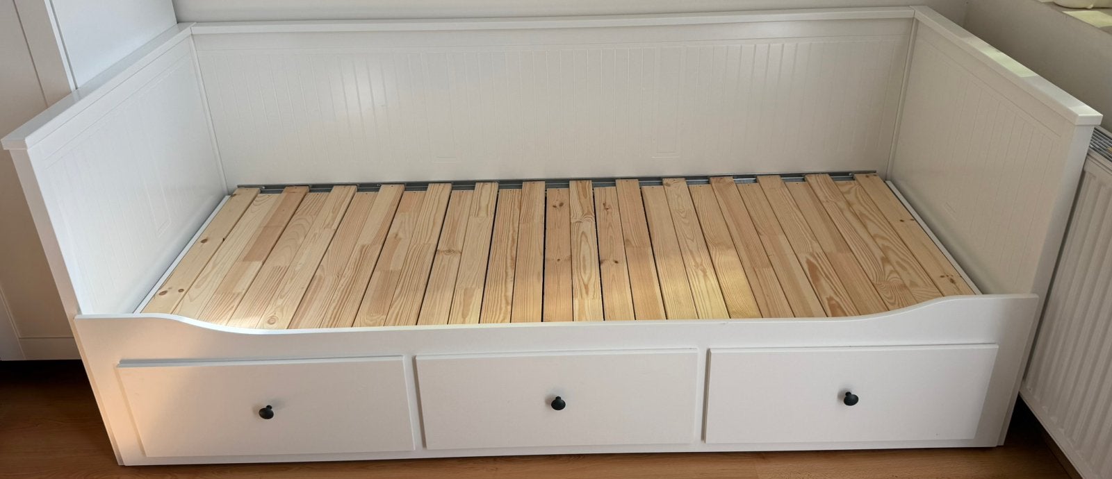 Lit ikea a vendre, Maison & Meubles, Chambre à coucher | Lits, Comme neuf, 200 cm, Blanc, Deux personnes