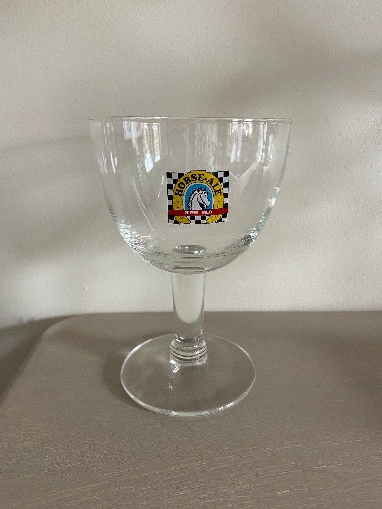 Verre sur pied Horse-Ale, Verzamelen, Ophalen, Zo goed als nieuw, Glas of Glazen, Overige merken