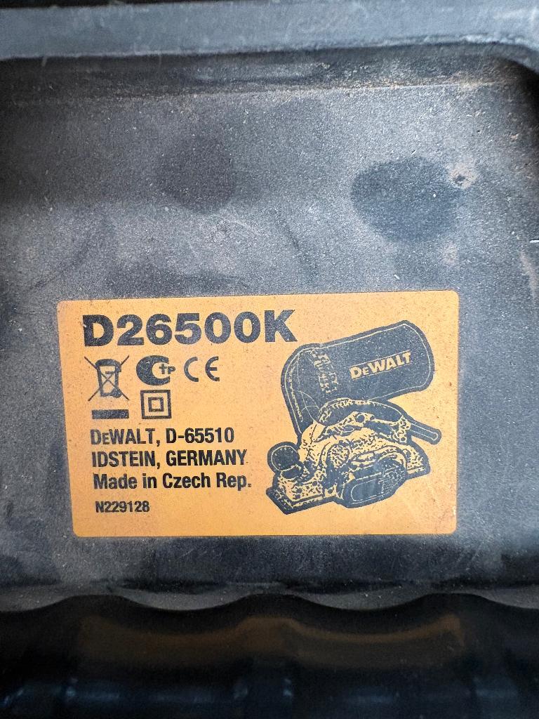 Dewalt schaafmachine, Enlèvement, Utilisé